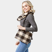 Buffalo Check Crossbody / Clutch Bag