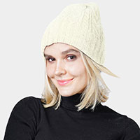 Cable Knit Cuff Beanie Hat