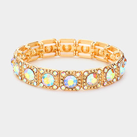 Stone Embellished Evening Bracelet