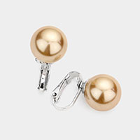 14mm Pearl Clip On Earrings