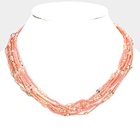 Multi Layered Beaded Necklace