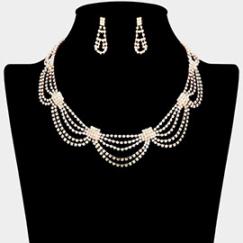 Rhinestone Pave Collar Necklace