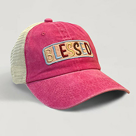 BLESSED Message Mesh Back Baseball Cap