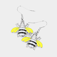 Bumble Bee Dangle Earrings