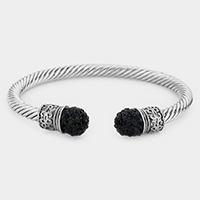 Shamballa Ball Tip Cuff Bracelet