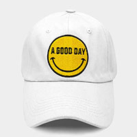 Smile A GOOD DAY Message Baseball Cap