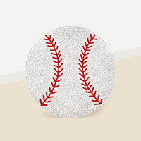 Seed Beaded Baseball Crossbody Bag