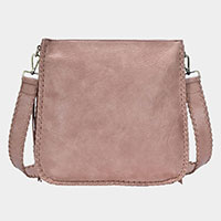 Faux Leather Crossbody Bag