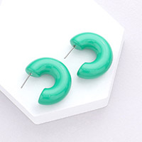 Resin Hoop Earrings