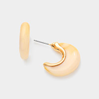 Celluloid Acetate Hoop Earrings