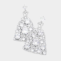 CZ Dress Dangle Evening Earrings