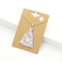 CZ Dress Pendant Necklace