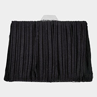 Pleated Evening Clutch / Crossbody Bag