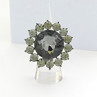 Bubble Stone Flower Stretch Ring