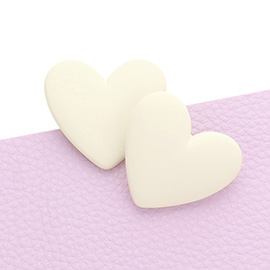 Polymer Clay Heart Earrings