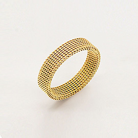 Mesh Chain Stainless Steel Ring