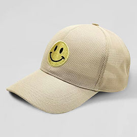 Smile Accented Mesh Baseball Cap