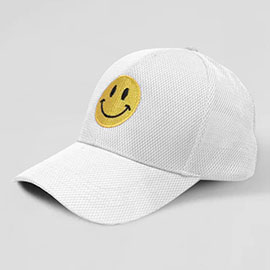 Smile Accented Mesh Baseball Cap