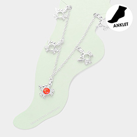 Crab Charm Station Anklet