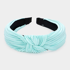 Pleated Knot Burnout Headband