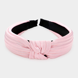 Pleated Knot Burnout Headband