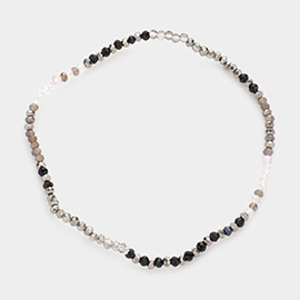 Faceted Beaded Stretch Bracelet