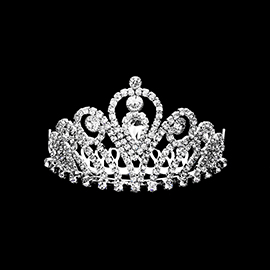 Teardrop Stone Accented Mini Tiara