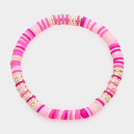 Heishi Beaded Stretch Bracelet