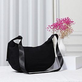 Solid Nylon Sling Bag / Crossbody Bag