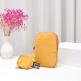 Solid Nylon Sling Bag / Crossbody Bag