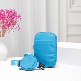 Solid Nylon Sling Bag / Crossbody Bag