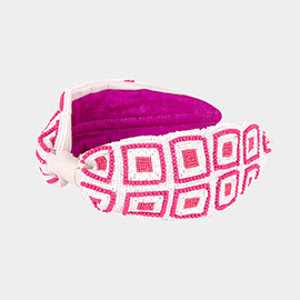 Square Patterned Multi Beaded Headband