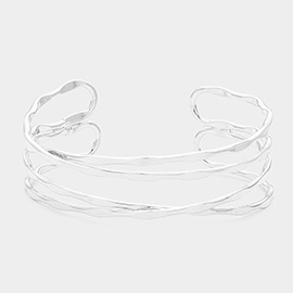 Crisscross Metal Cuff Bracelet