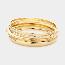 4PCS - Metal Bangle Bracelets