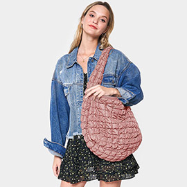 Quilted Puffer Shoulder / Crossbody Bag Cloud Bag