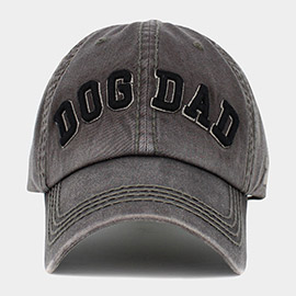 Dog Dad Message Vintage Baseball Cap