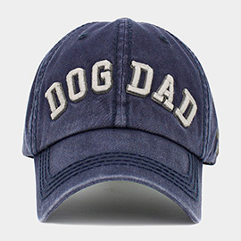 Dog Dad Message Vintage Baseball Cap