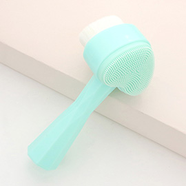 Heart Shaped Double Sided Facial Brush