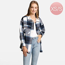 Plaid Check Patterned Boyfriend Fit Shacket