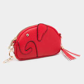 Elephant Tassel Keychain Mini Bag