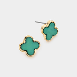 Quatrefoil Stud Earrings