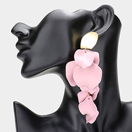 Petal Link Dangle Drop Down Earrings