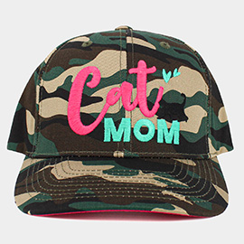 Cat Mom Message Baseball Cap