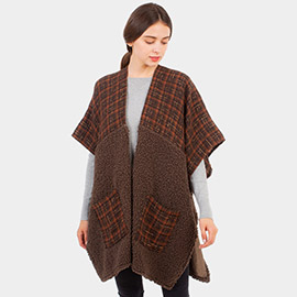 Indian Tribe Pattern Pocket Cape Poncho