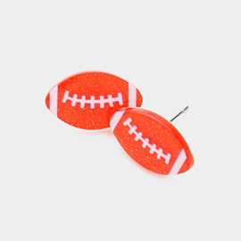 Football Game Day Resin Stud Earrings