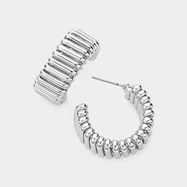 Bubble Metal Hoop Earrings