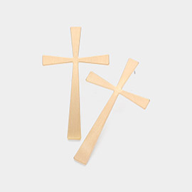 Metal Cross Earrings