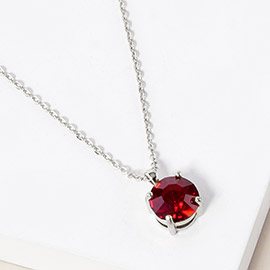 January - Birthstone Pendant Necklace