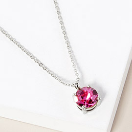 October - Birthstone Pendant Necklace