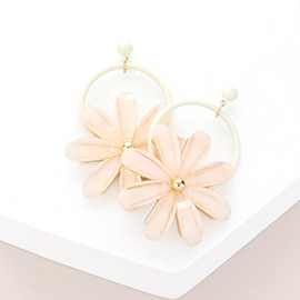 Resin Flower Earrings